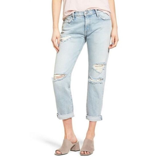 Current/Elliott The Fling Alta Destroyed Jeans Straight- Size 27 - Picture 2 of 7